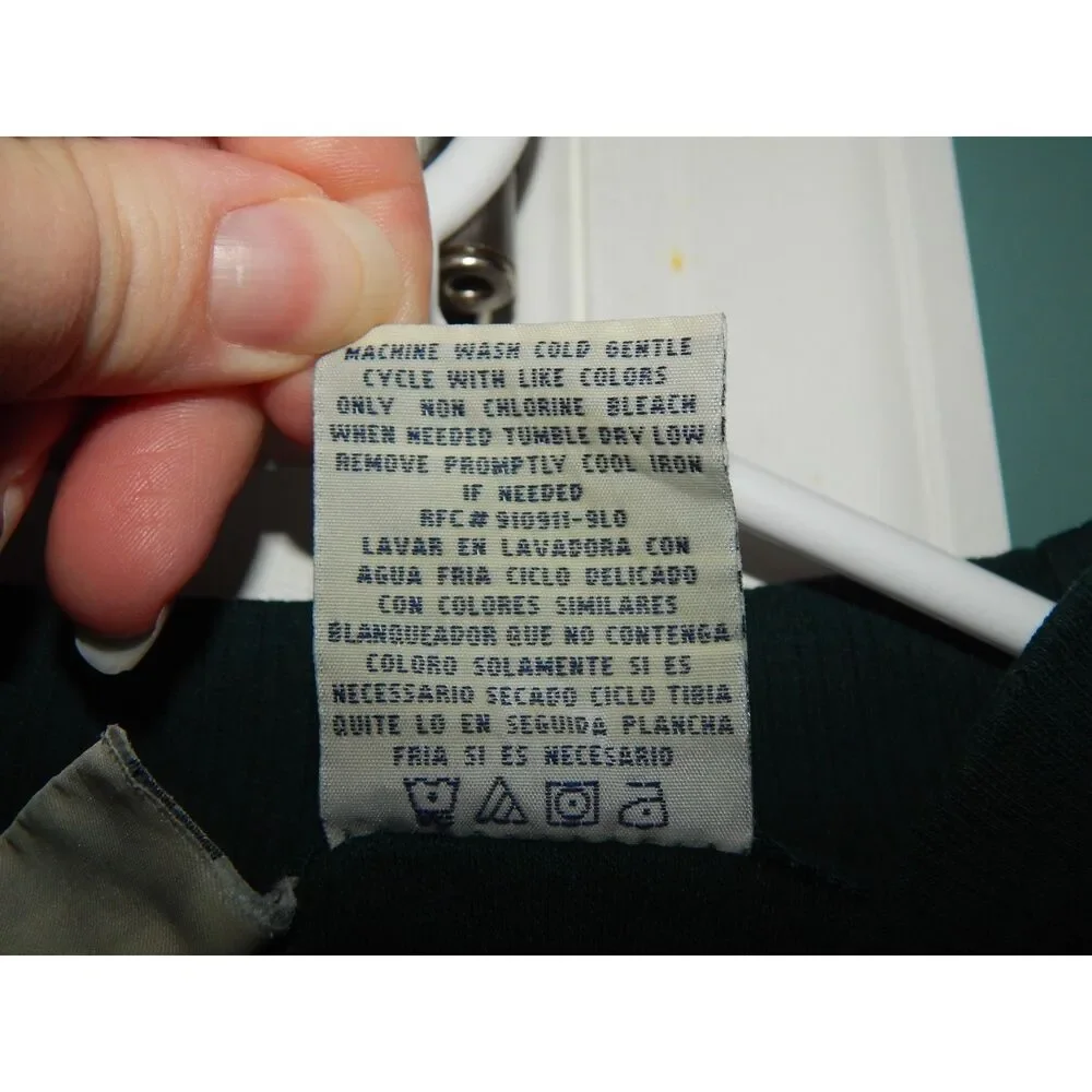 BOBBI BROOKS WOMAN plus size 14W/16W vintage forest green mock neck long sleeve - Picture 5 of 7